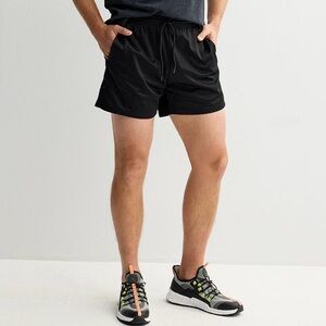 NEW Men's Trinity Coast Mesh Black Shorts- Pockets, Drawstring, 6” Inseam 2XL